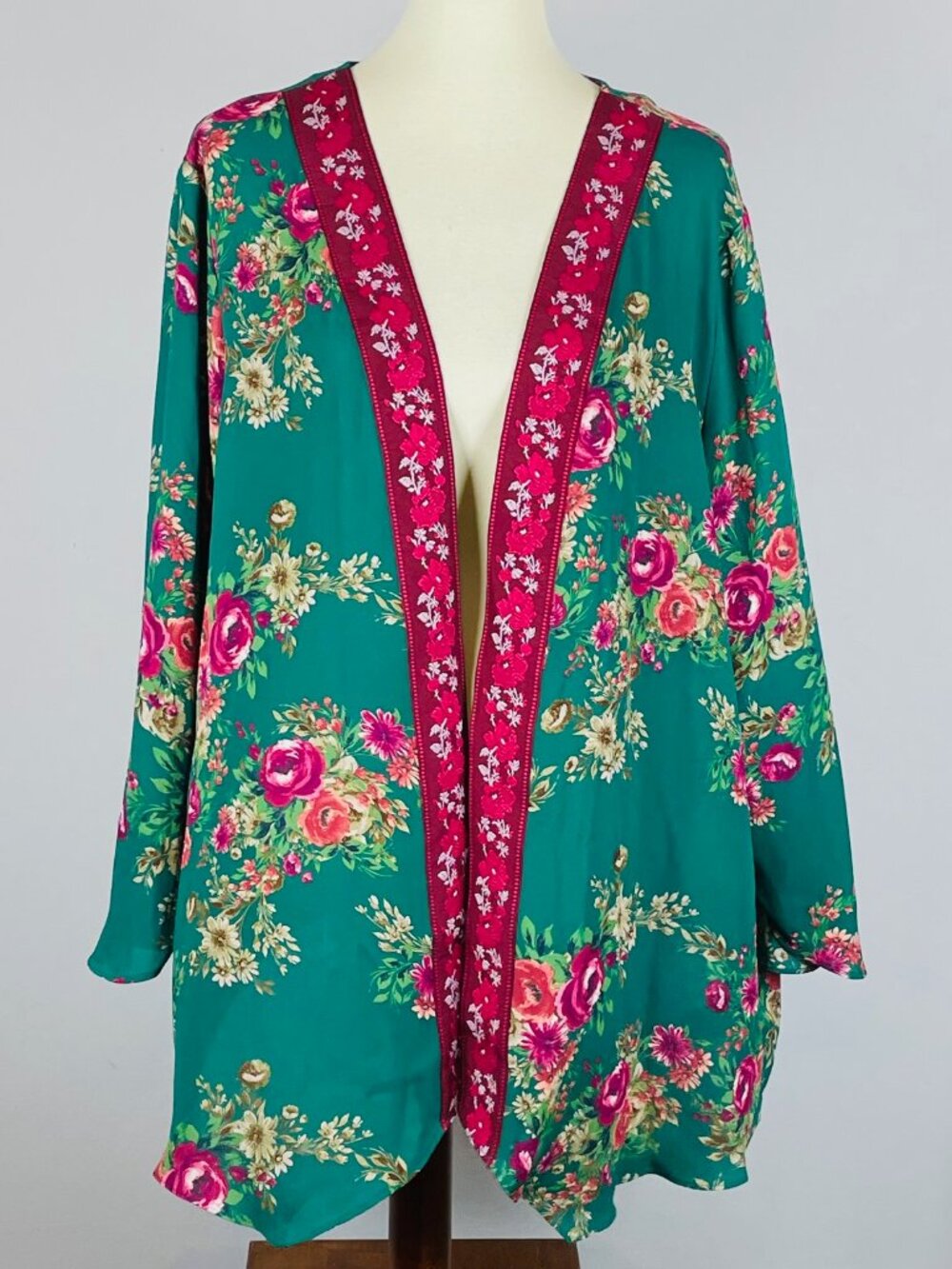Pioneer Woman PW Kimono Wrap XXL/XXXL Floral Boho Chic Romantic Feminine